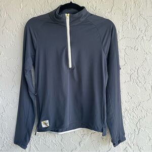 TRACKSMITH 1/2 Zip Pullover Jacket Women Small Athletic Gray